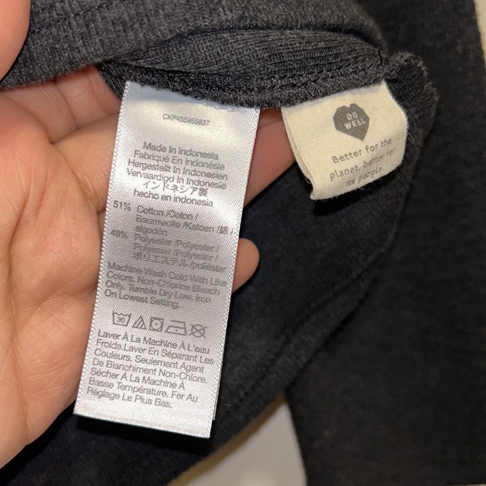 Madewell (Re)sourced Plush Mockneck Puff-Sleeve Top - Size Medium
